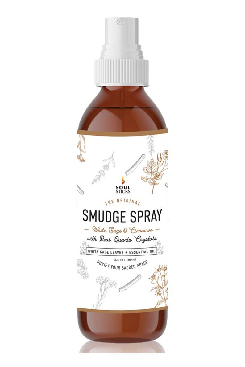 Soul Sticks - White Sage & Cinnamon Smudge Spray (3.5 oz)-Earth Fairy Holistics