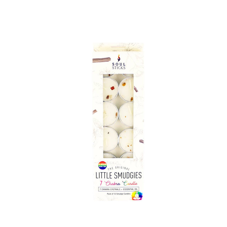 'Little Smudgies' 7 Chakras Smudge Candles (12)-Earth Fairy Holistics