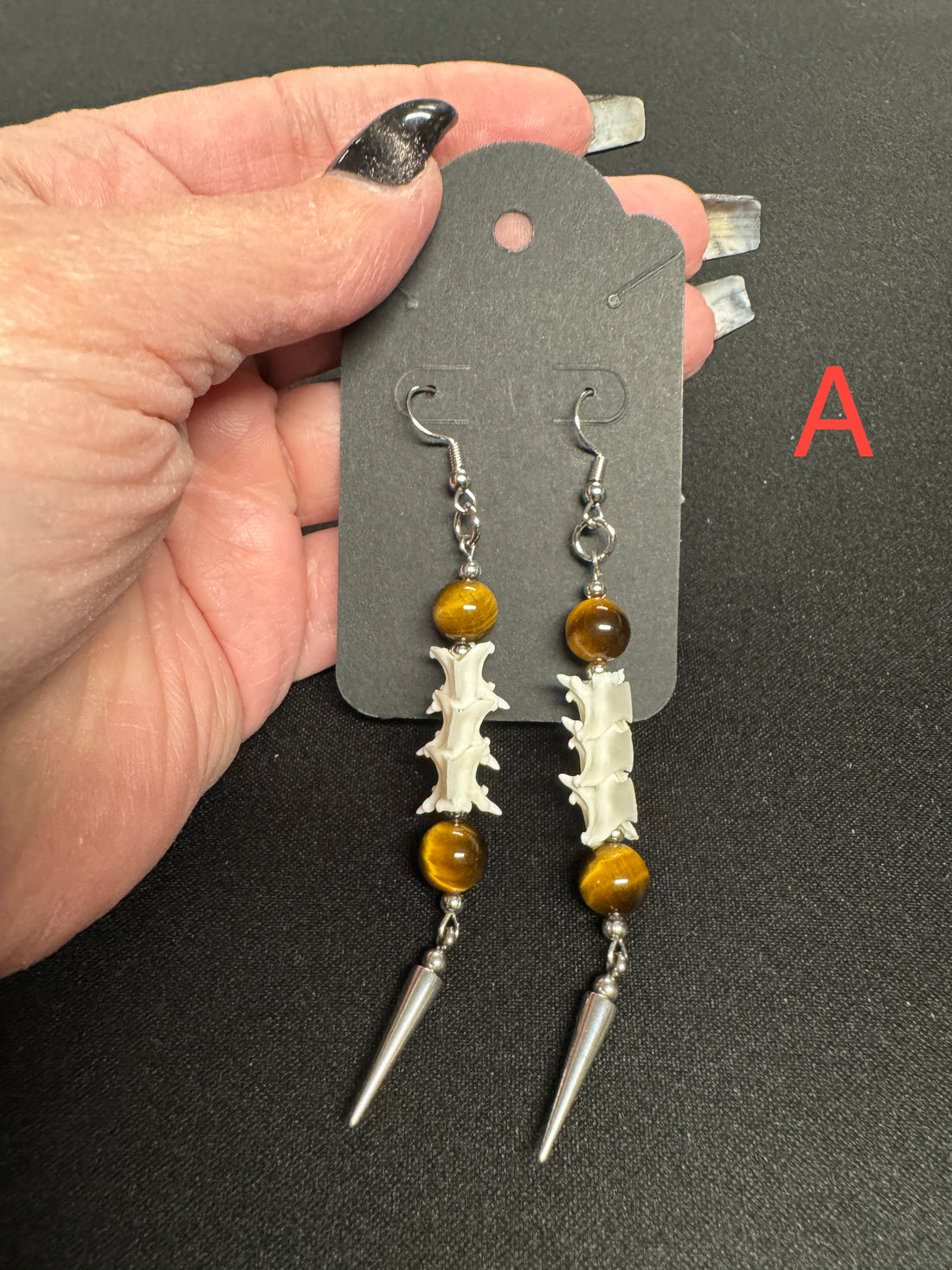 Bone & Stone: Sacred Balance Earrings-Earth Fairy Holistics