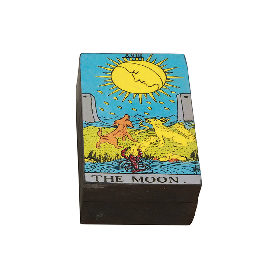 Wooden Tarot Card Box (6 x 4 in.) - The Moon-Earth Fairy Holistics