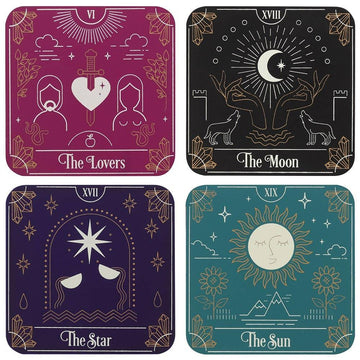 Tarot Card Coaster Set of 4-Earth Fairy Holistics