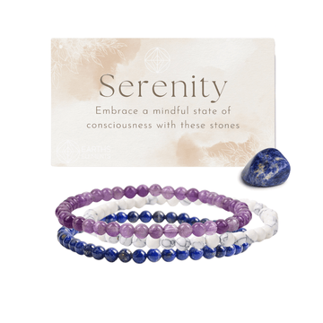 Intentions Bracelet Serenity 4mm.-Earth Fairy Holistics