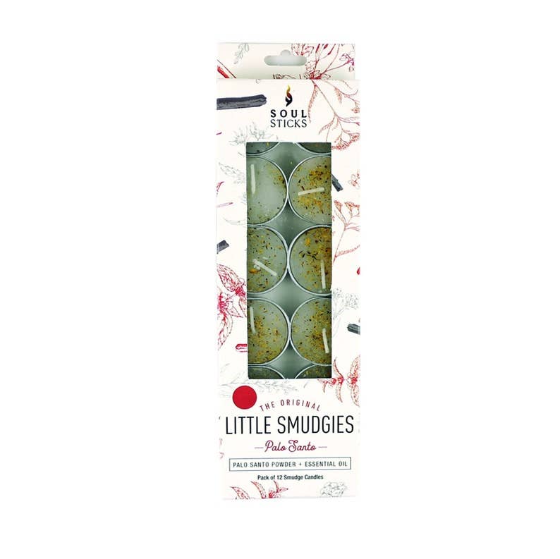 'Little Smudgies' Palo Santo Smudge Candle (12)-Earth Fairy Holistics