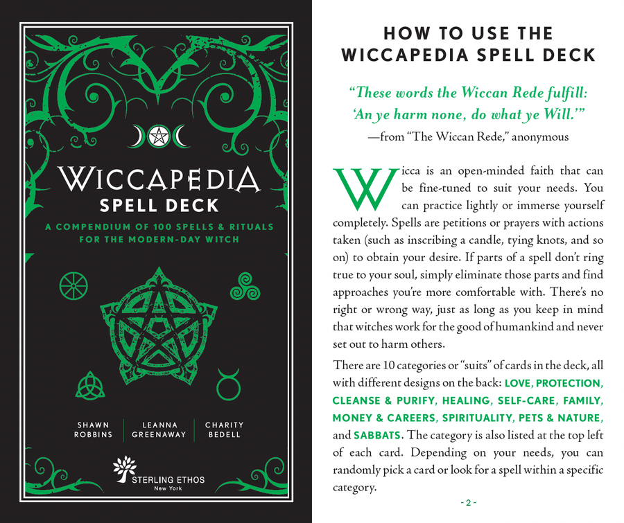 Wiccapedia Spell Deck by Leanna Greenaway-Earth Fairy Holistics