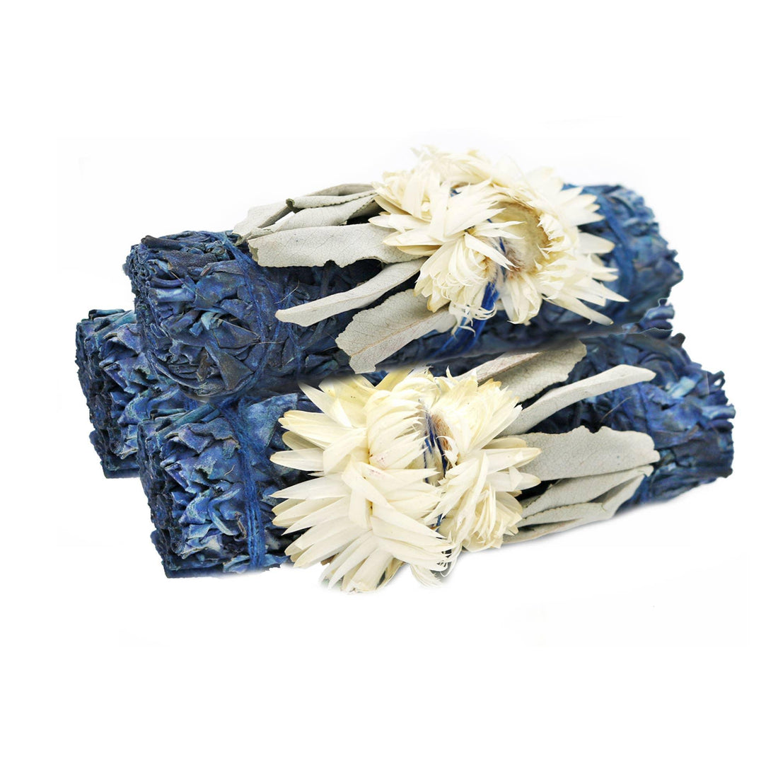 'Blue Moon' Floral White Sage Smudge Stick (4 in.)-Earth Fairy Holistics