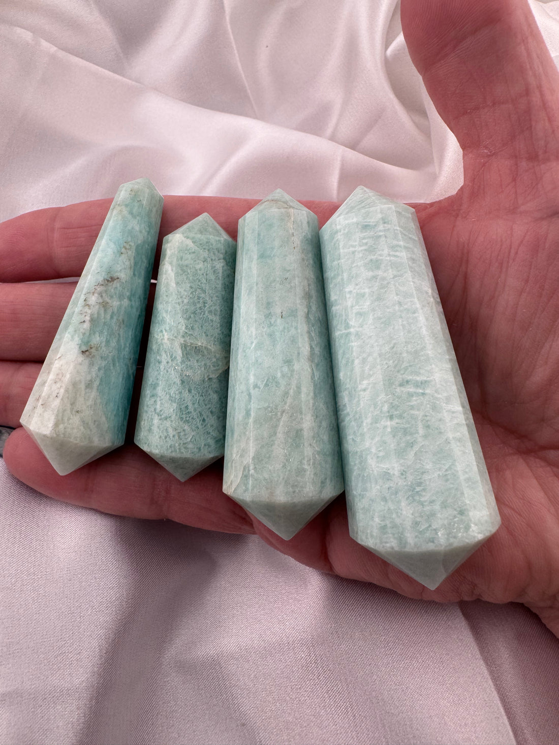 Amazonite Double Terminated Points-Handmade Naturals Inc