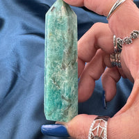 Amazonite & Smoky Quartz Tower-Handmade Naturals Inc