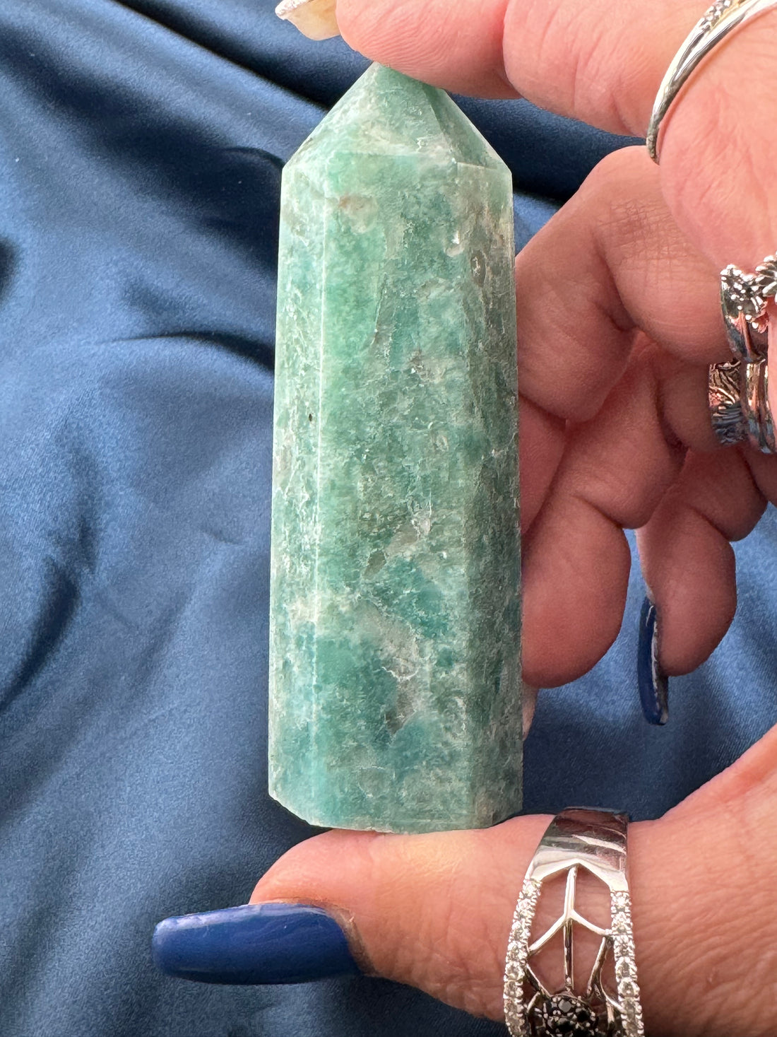 Amazonite & Smoky Quartz Tower-Handmade Naturals Inc