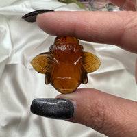 Amber Bumblebee Carvings (UV Reactive)-Earth Fairy Holistics