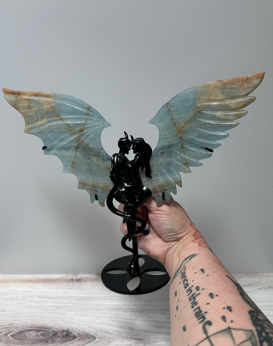 Angel & Demon Crystal Wings-Handmade Naturals Inc