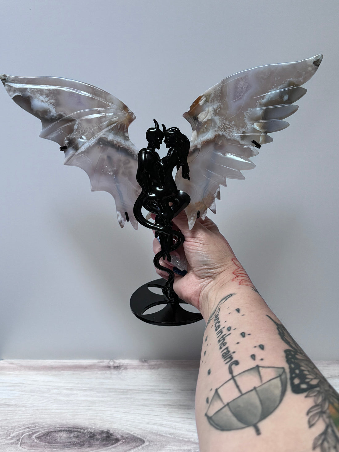 Angel & Demon Crystal Wings-Handmade Naturals Inc