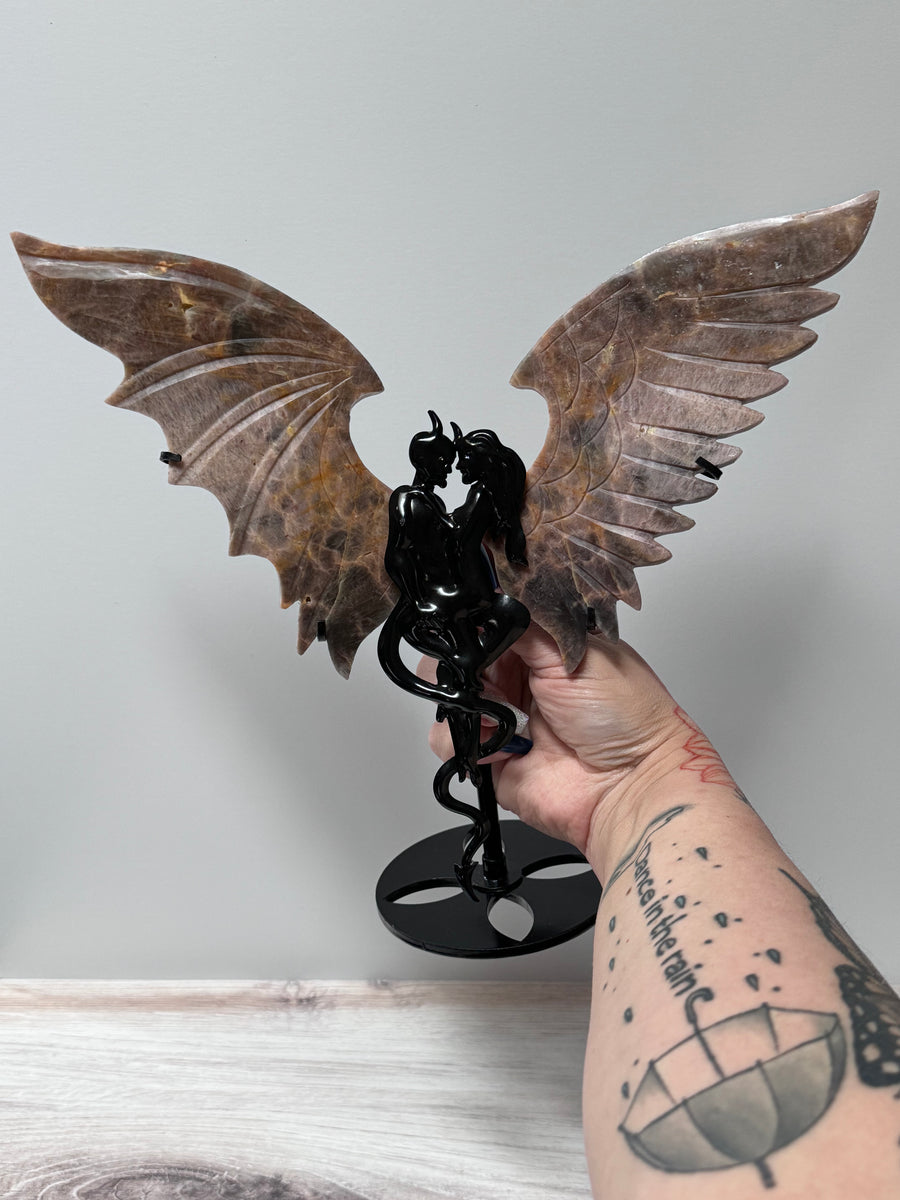 Angel & Demon Crystal Wings-Handmade Naturals Inc