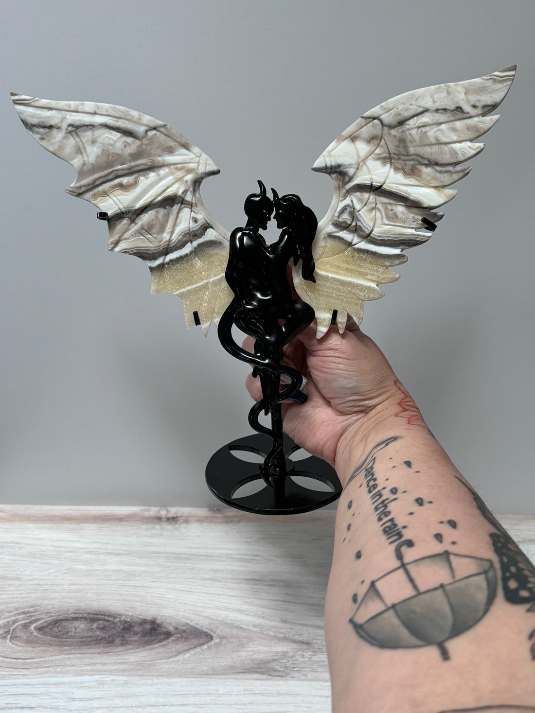 Angel & Demon Crystal Wings-Handmade Naturals Inc