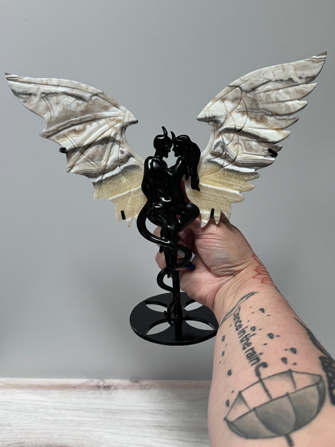 Angel & Demon Crystal Wings-Handmade Naturals Inc