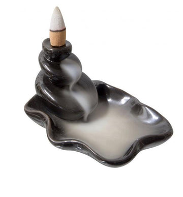 Ceramic Backflow Incense Burner - Water Lily-Earth Fairy Holistics