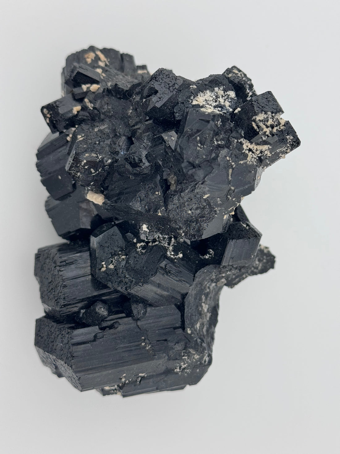 Black Tourmaline Cluster Specimen - AA Grade-Earth Fairy Holistics