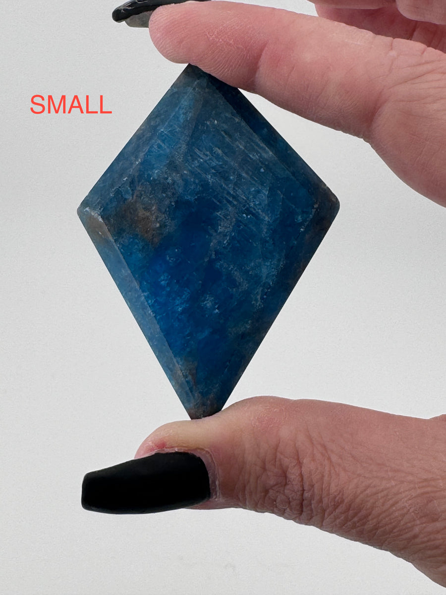 Blue Apatite Rhombus-Handmade Naturals Inc