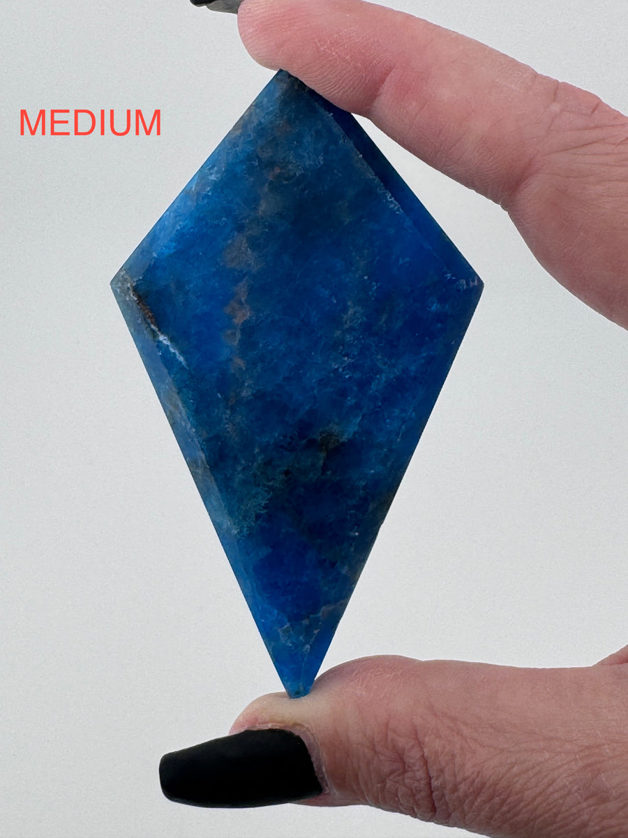 Blue Apatite Rhombus-Earth Fairy Holistics