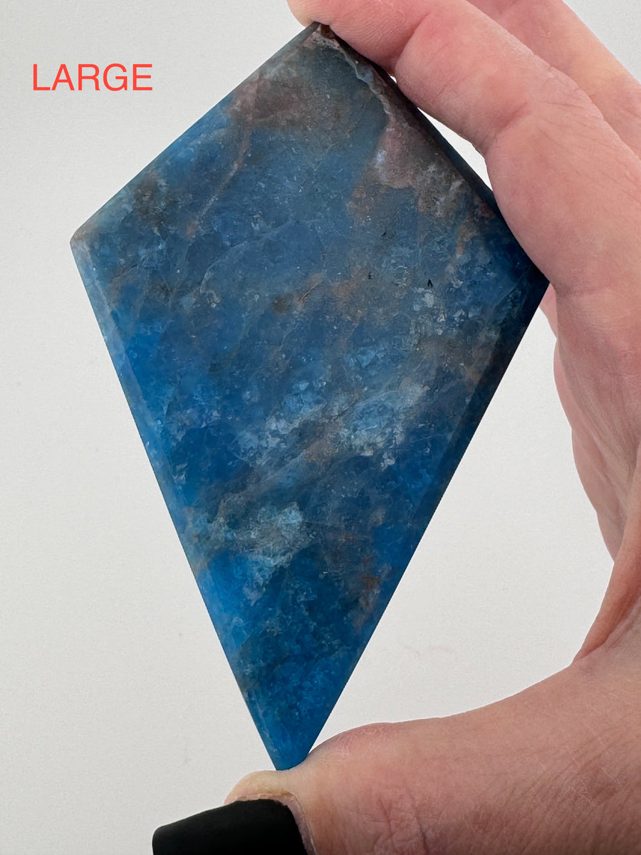 Blue Apatite Rhombus-Earth Fairy Holistics