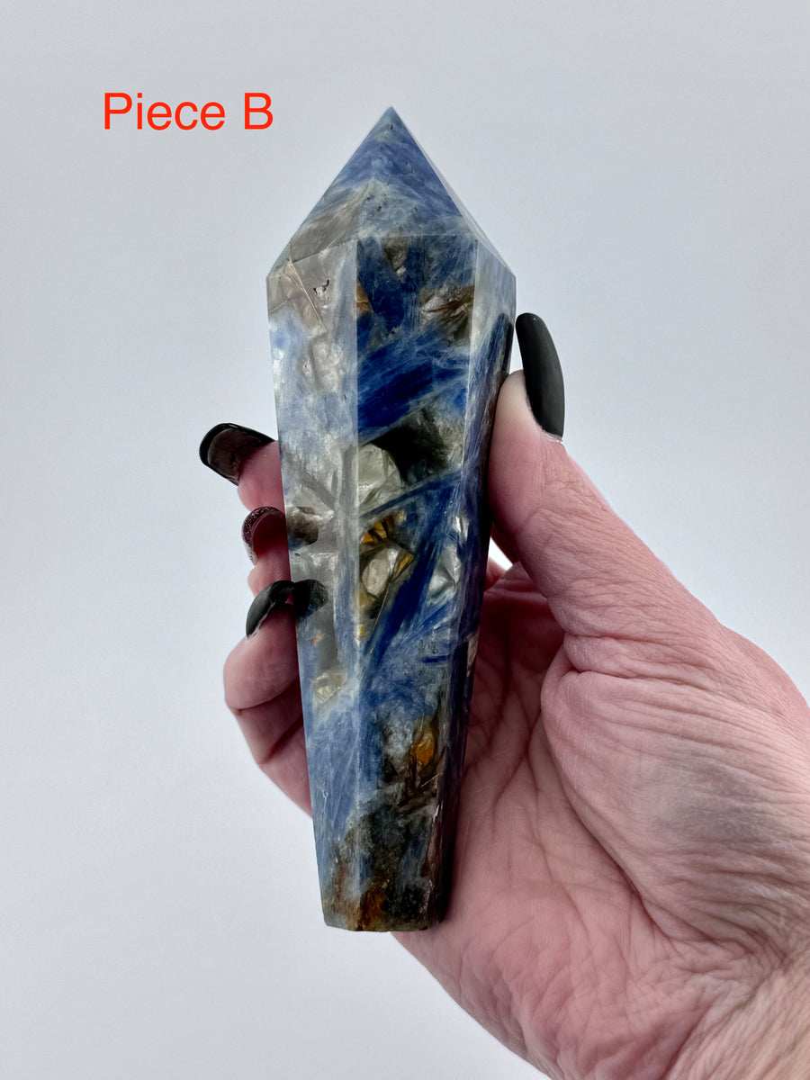 Blue Kyanite with Mixed Quartz Scepter Wand-Earth Fairy Holistics