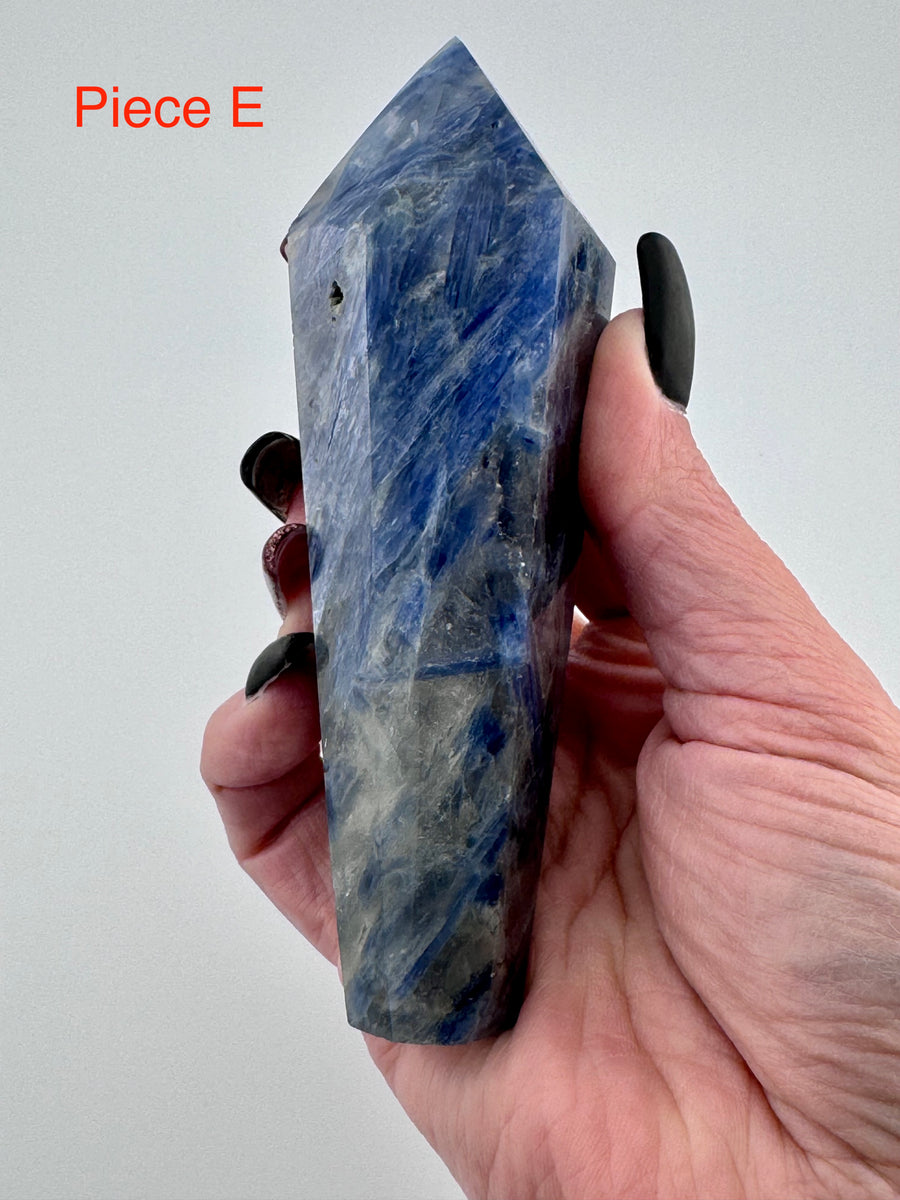 Blue Kyanite with Mixed Quartz Scepter Wand-Handmade Naturals Inc