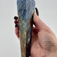 Blue Kyanite with Mixed Quartz Scepter Wand-Handmade Naturals Inc