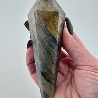 Blue Kyanite with Mixed Quartz Scepter Wand-Handmade Naturals Inc