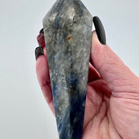 Blue Kyanite with Mixed Quartz Scepter Wand-Handmade Naturals Inc