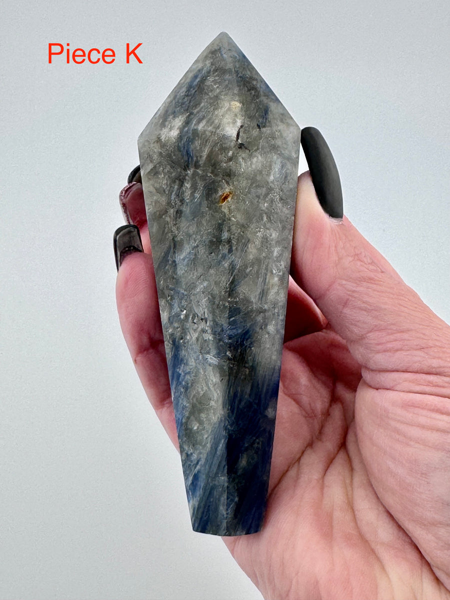 Blue Kyanite with Mixed Quartz Scepter Wand-Earth Fairy Holistics