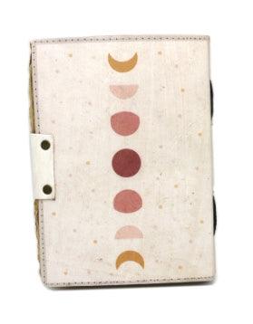 Bohemian Moon Blank Leather Journal-Earth Fairy Holistics