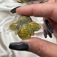 Bumblebee Jasper Bee Carving-Earth Fairy Holistics