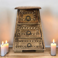 Triple Moon Three Drawer Chest-Earth Fairy Holistics