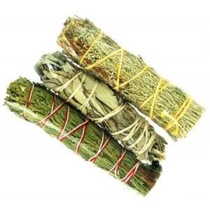 Cedar, White & Blue Sage Sampler Pack-Earth Fairy Holistics