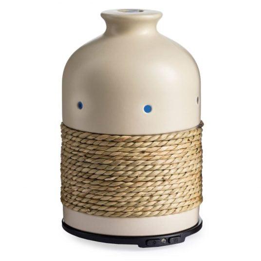 Ceramic & Rope Ultra Sonic Essential Oil Diffuser-Earth Fairy Holistics