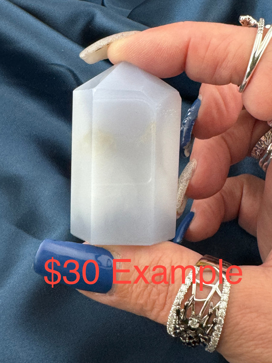 Blue Chalcedony Mini Tower-Earth Fairy Holistics