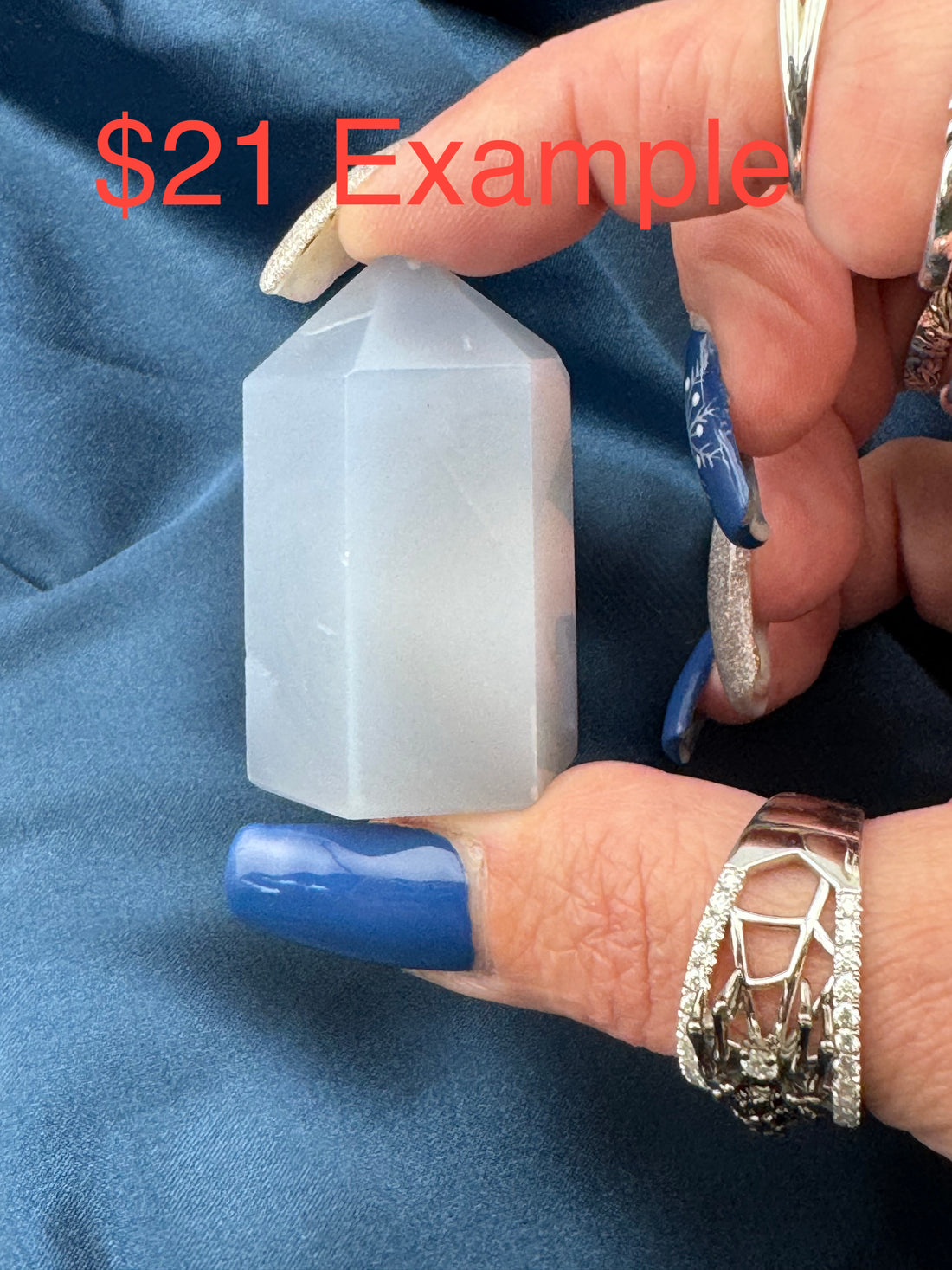 Blue Chalcedony Mini Tower-Earth Fairy Holistics