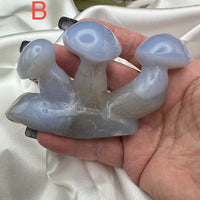 Chalcedony Double & Triple Mushrooms-Handmade Naturals Inc