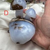 Chalcedony Double & Triple Mushrooms-Handmade Naturals Inc