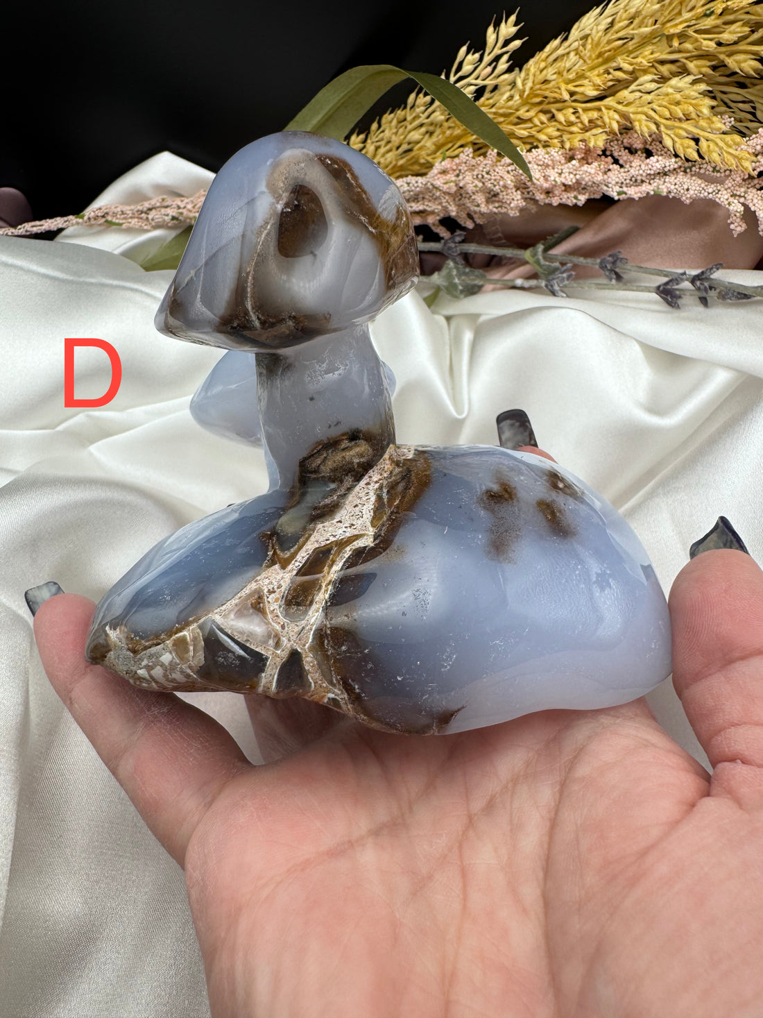 Chalcedony Double & Triple Mushrooms-Handmade Naturals Inc