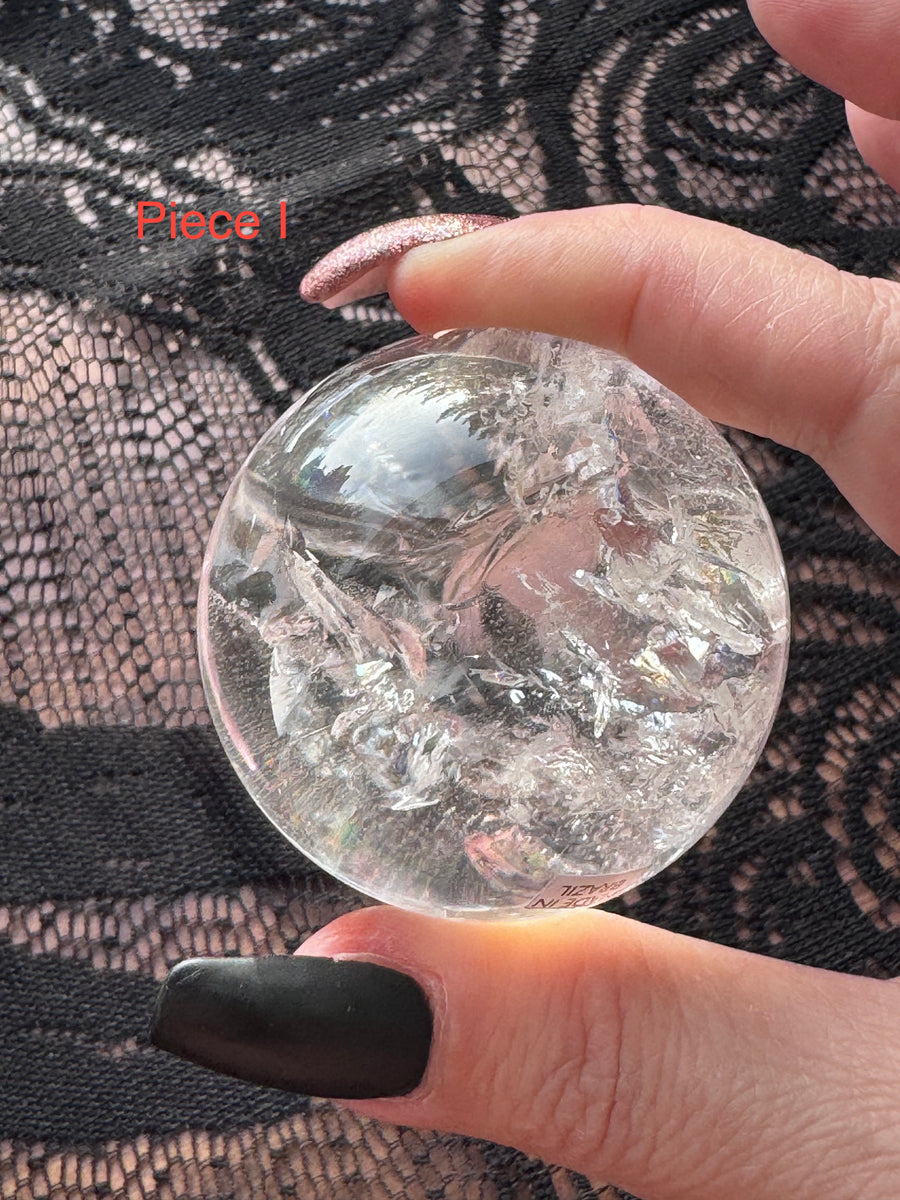 Clear Quartz Spheres (Brazilian)-Handmade Naturals Inc