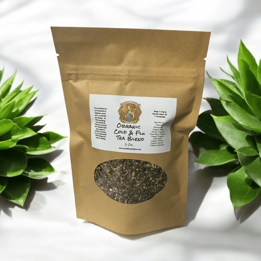 Organic Cold & Flu Tea Blend-Earth Fairy Holistics