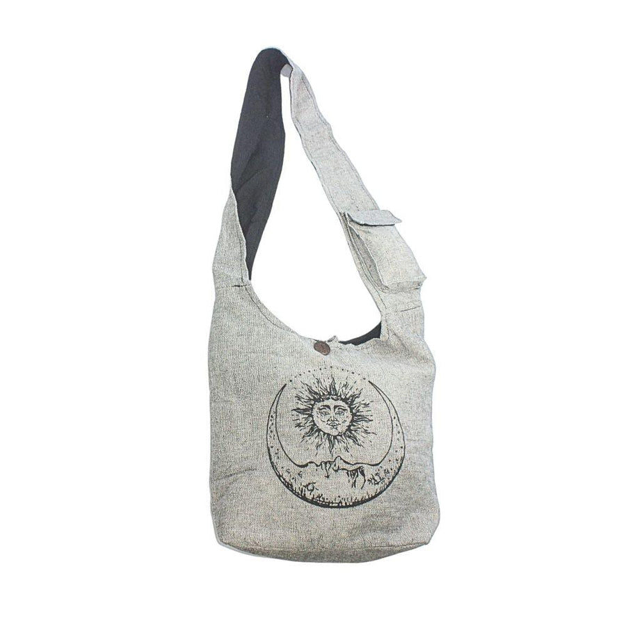 Cotton Shoulder Bag - Sun & Moon-Earth Fairy Holistics