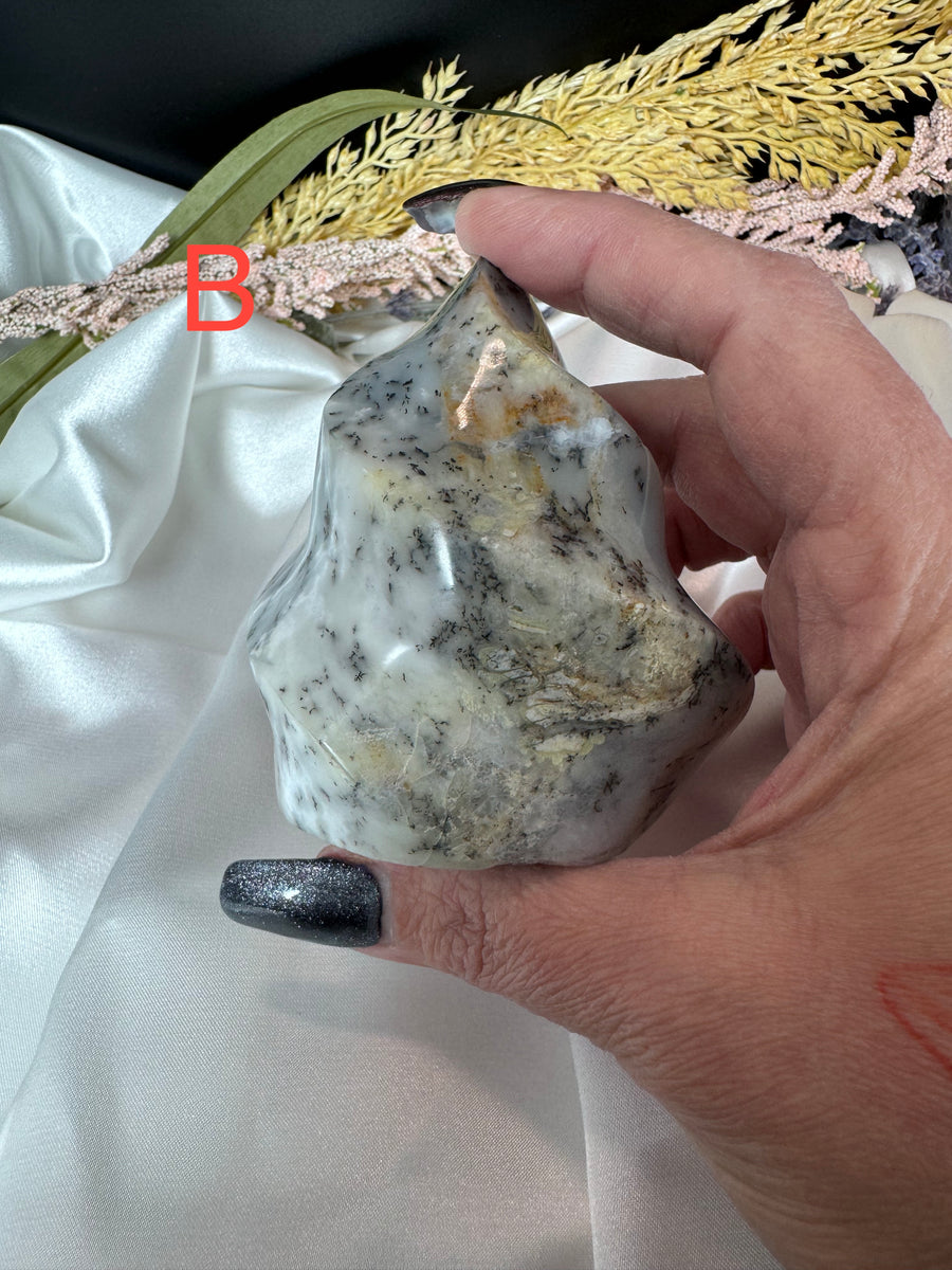 Dendritic Opal Flame-Handmade Naturals Inc