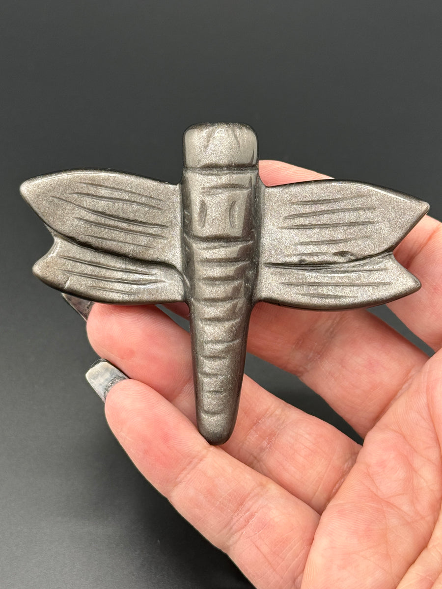 Dragonfly Carvings (Various Stones)-Handmade Naturals Inc