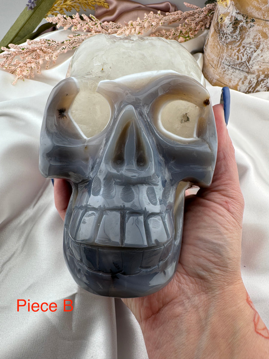 Druzy Agate Skulls-Handmade Naturals Inc