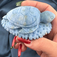 Dumortierite Sea Turtle Carving-Handmade Naturals Inc