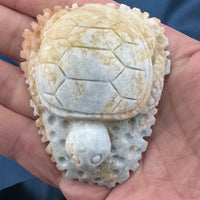 Dumortierite Sea Turtle Carving-Handmade Naturals Inc