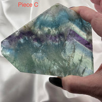 Feather Fluorite Slabs-Handmade Naturals Inc