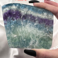 Feather Fluorite Slabs-Handmade Naturals Inc