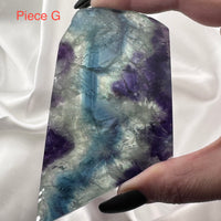 Feather Fluorite Slabs-Handmade Naturals Inc